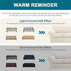 Turquoize 4 Piece Sofa Covers for 3 Cushion Couch Sofa Slipcover Soft Couch - Image 6