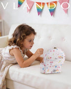 VLANDO Musical Jewelry Box for Girls, Arc Design with Spinning Ballerina