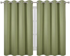 LEMOMO Sage Green Thermal Blackout Curtains/52 x 45 Inch/Set of 2 Panels Room - Image 2