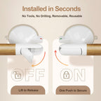 2 Pack Grab Bars For Shower, 15'' Suction Cup Shower Handle for Seniors