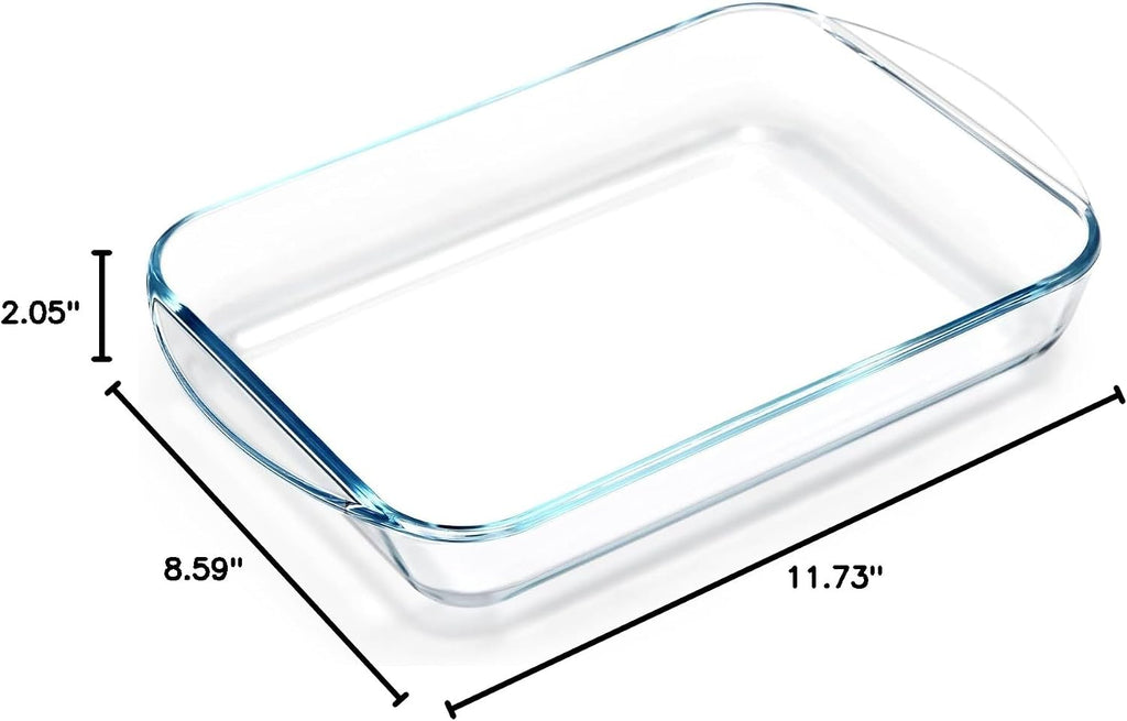 NUTRIUPS 9x13 Glass Baking Dish for Oven