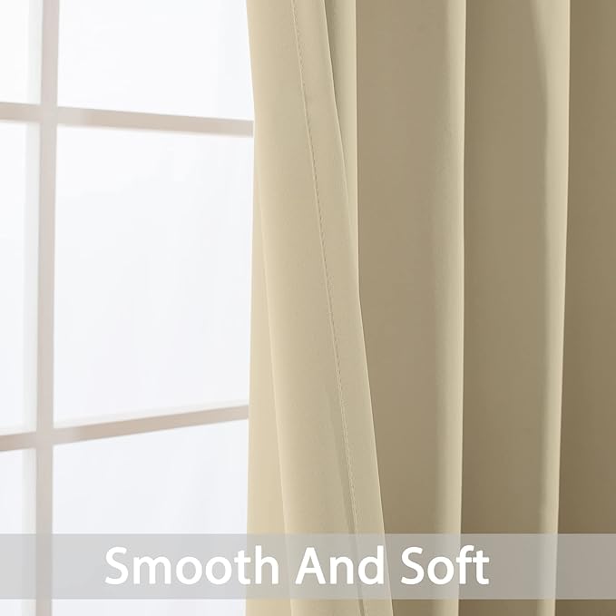 Yakamok Blackout Curtains Room Darkening Thermal Insulated Window Panels - Image 4