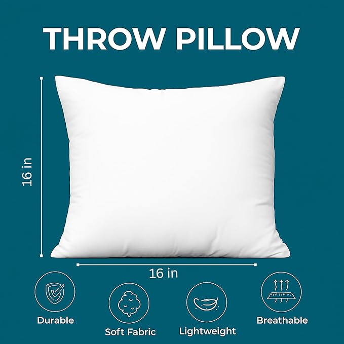 LANE LINEN 16x16 Throw Pillow Insert - Image 4