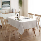 Table Cloth Rectangle Table Cover 71"x55" Beige Tablecloth