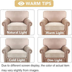 H.VERSAILTEX Velvet Stretch Couch Cushion Cover Plush Cushion Slipcover - Image 6