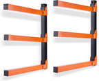 Wall Mount Wood Organizer and Lumber Storage Rack with 3-Level