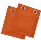 LEMOMO Blackout Curtains 66 x 54 Inch Long Orange Curtains Set of 2 Panels Room - Image 9