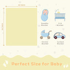 Yurhap Fleece Baby Blanket Heart Checkered Blanket, Ultra Soft Cozy Baby - Image 6