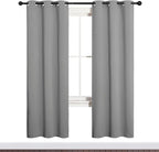 NICETOWN Silver Grey Blackout Curtain Panels - Image 2