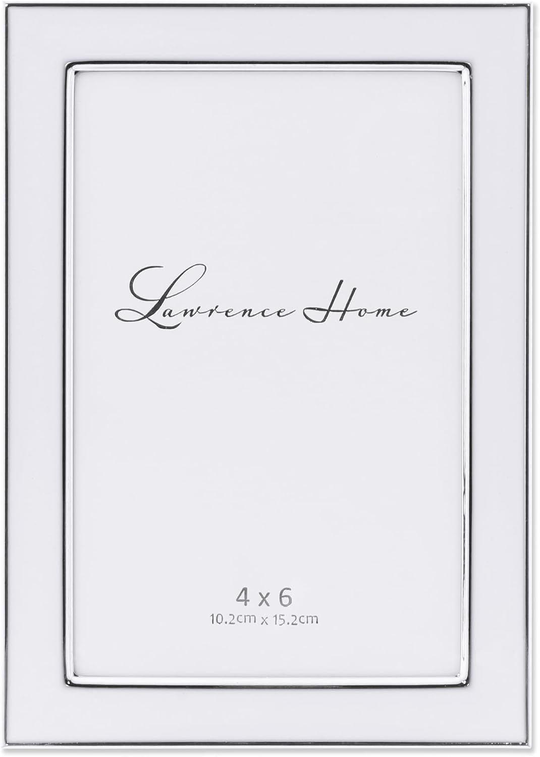 Lawrence Frames Metal Frame, Polished Enamel, Ivory, 5x7