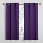 NICETOWN Triple Weave Home Decoration Thermal Insulated Solid Ring Top Blackout - Image 2