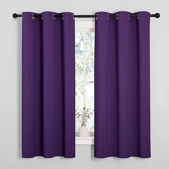 NICETOWN Triple Weave Home Decoration Thermal Insulated Solid Ring Top Blackout - Image 2