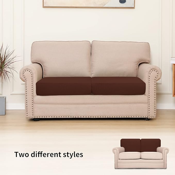 Easy-Going Stretch Individual Loveseat Couch Cushion Cover Sofa Cushion - Image 2