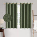 MIULEE 100% Blackout Linen Textured Curtains by MIULEE