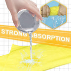Car Wash Towels 16x16 - Microfiber, Yellow 6-Pack