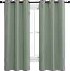 NICETOWN Greyish Green Room Darkening Curtains - Image 2