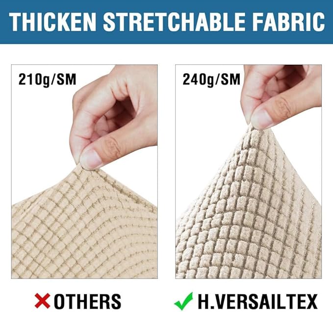 4 Piece Stretch Sofa Covers for 3 Cushion Couch Covers Furniture Slipcovers for - Image 5