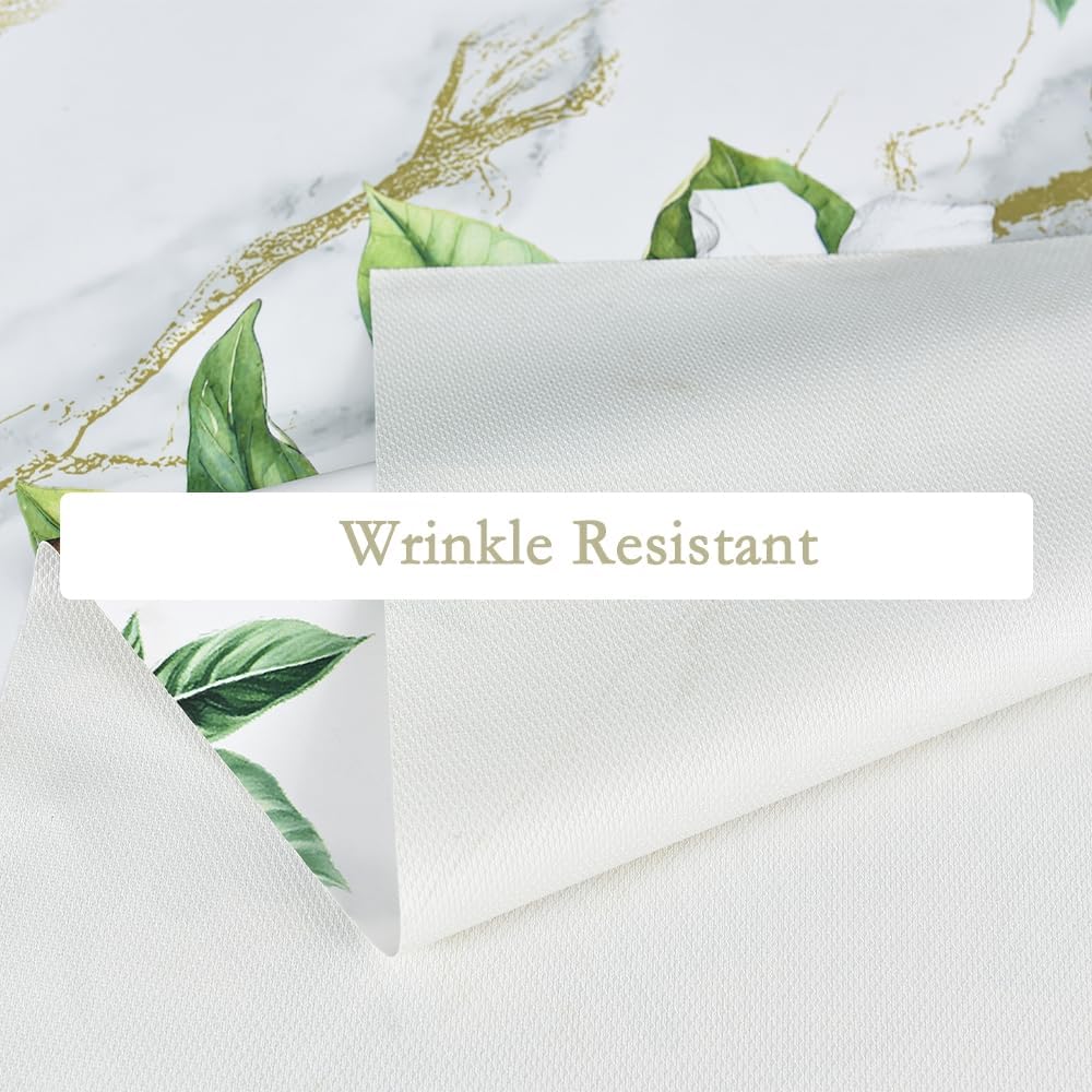 Zobesta Vinyl Tablecloth Rectangular 86x55 PVC Table Cloth Plastic Outdoor
