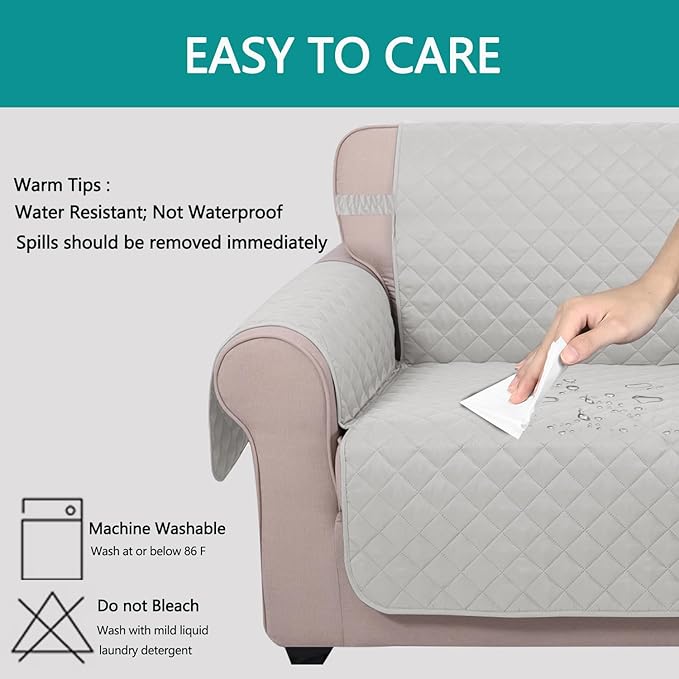 U-NICE HOME Reversible Sofa Cover Couch Cover - Image 5