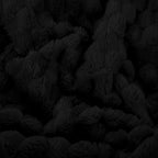 Puncuntex Black Throw Blanket 90"×90" inches Fuzzy 3D Jacquard Decorative - Image 6