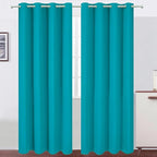 LEMOMO Blackout Curtains 52 x 90 Inch Long Teal Curtains Set of 2 Panels Room by Lemomo