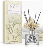 Gardenia Reed Diffuser Set with Sticks, 6.7 fl oz / 200 ml