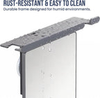 TAILI Shower Mirror Fogless, Shaving Mirror for Shower, Anti-Fog Mirror