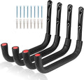 12.7 Inch Heavy Duty Large Tool Hanger, 4 Pack Wall Mounted Garage Storage Hooks, Indoor Outdoor Organizer Rack Load Capacity 50lbs