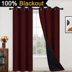 Yakamok 84 Inch Long 100% Blackout Curtains - Image 2
