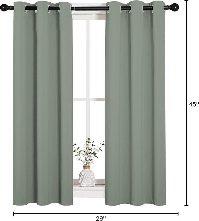 NICETOWN Bedroom Curtain Panels Blackout Draperies, Thermal Insulated Solid - Image 10