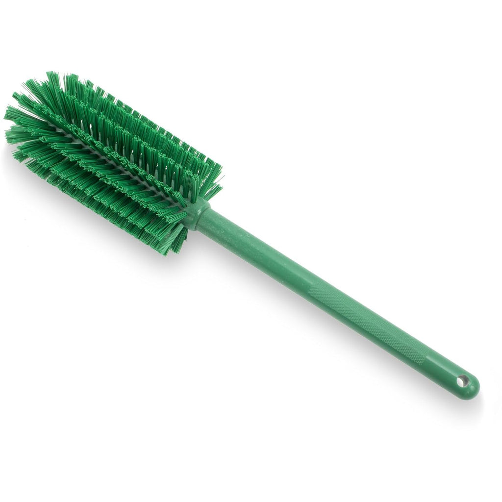 SPARTA Large Water Bottle Brush Ideal for Wide-Mouth Jars, Bottles and Tumblers, Dishwashing Tool with Handle for Home and Commercial Kitchens, Plastic, 16 Inches, Green