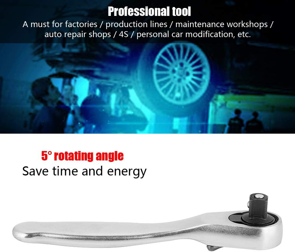 Multi-Function Ratchet Tool, Combines 1/4 Inch Hex Driver Mini Ratchet and Extension Compact Repair Kit for Home Car Travel Mechanics DIY Enthusiasts and On-The-Go Maintenance