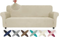 ZNSAYOTX Super Stretch Couch Cover, New Striped Sofa Covers Fitted Slipcovers by ZNSAYOTX