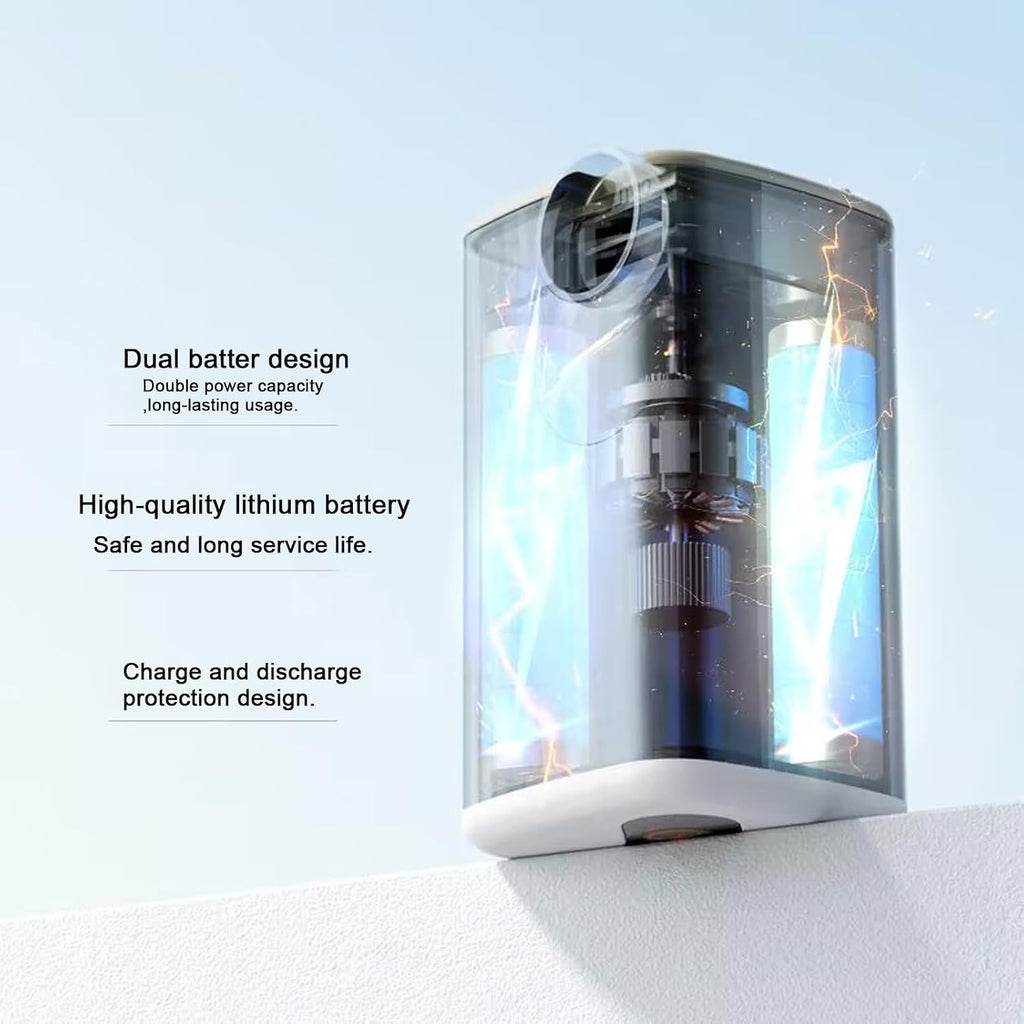 Mini Portable Air Pump 3in1 Rechargeable w/Lantern, Inflate/Deflate Pool Floats, Air Mattress, Camping Essentials, Pool Accessories, Compact, Long Battery, USB-C
