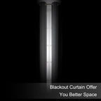 LEMOMO Blackout Curtains 66 x 95 inch/Frost Grey Curtains Set of 2 - Image 3