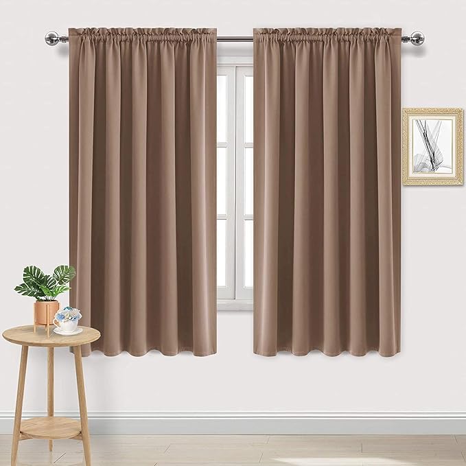 DWCN Blackout Curtains for Bedroom – Rod Pocket Thermal Insulated Noise by DWCN