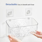 Bath Toy Storage Holder, 2 Pack Clear Bathtub Shower Caddy Shower Organizer