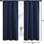 NICETOWN Bedroom Curtains Blackout Draperies, Home Decorations Thermal - Image 10