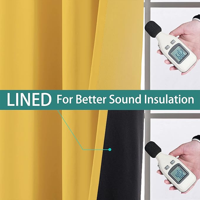 Yakamok Thermal Insulated 100% Blackout Curtains - Image 4