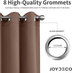 Joydeco Blackout Curtains 84 inches Long 2 Panels Set, Thermal Insulated Long - Image 5