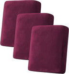 H.VERSAILTEX Velvet Stretch Couch Cushion Cover Plush Cushion Slipcover by HVERSAILTEX