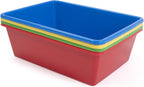 Humble Crew Plastic Storage Bins for Kids, Large Removable Toy Organizer