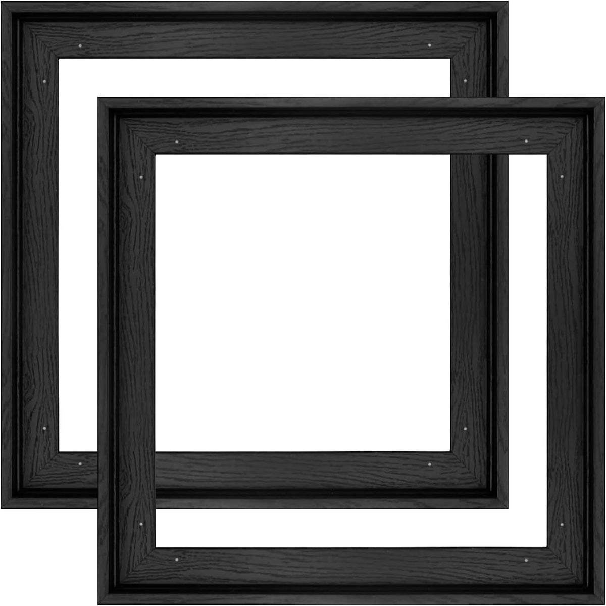 Floating Canvas Frame for 8x8 Inch Painting 0.6-0.8" Deep,Black