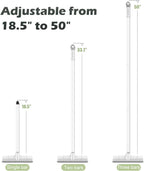 BOOMJOY Floor Scrub Brush with Long Handle, 2 in 1 Scrape and Brush, Stiff Bristles for Cleaning Bathroom, Patio, Garage, Kitchen, Deck, Tile