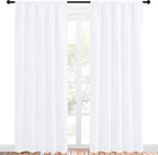 NICETOWN White Bedroom Curtain Panels - Image 2