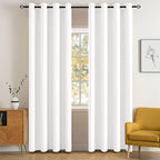 MIULEE Room Darkening Curtains Thermal Insulated Black Out Drapes Solid Window by MIULEE