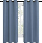 NICETOWN Short Curtains for Kitchen, Thermal Insulated Solid Grommet Blackout - Image 2