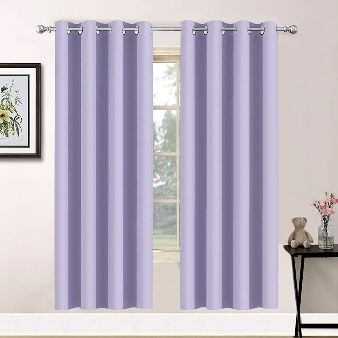 Yakamok Room Darkening Grommet Window Drapes Thermal Insulated Light Blocking by Yakamok