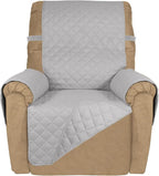 PureFit Reversible Quilted Sofa Cover, Water Resistant Slipcover Furniture by PureFit