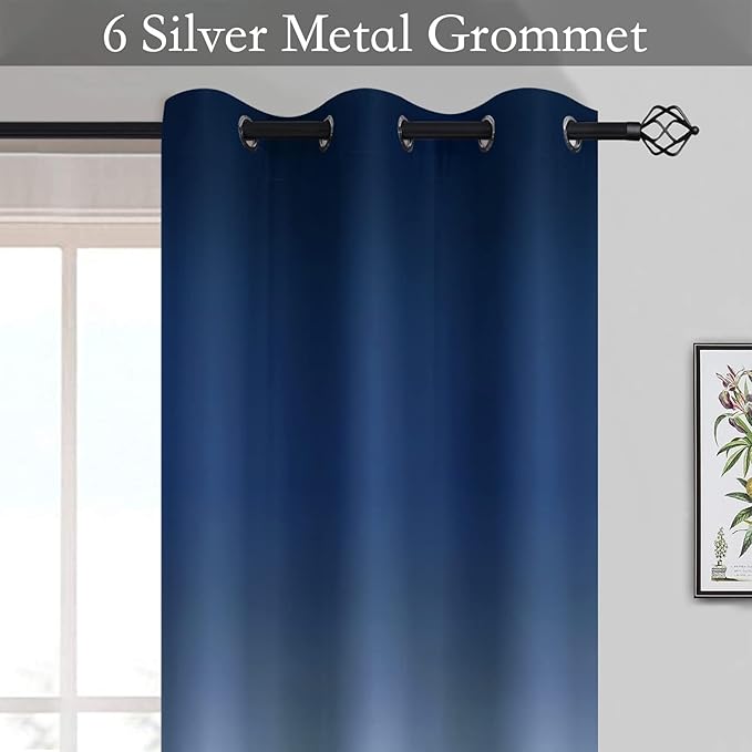 SimpleHome Ombre Room Darkening Curtains - Image 2